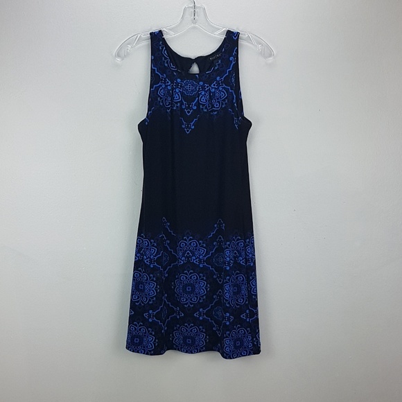 WHBM with Blue Print Short Casual Dress - Picture 1 of 5